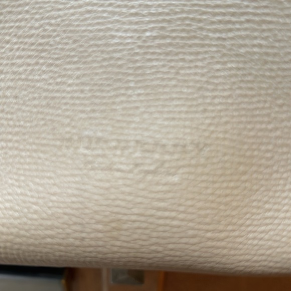 Beautiful tan leather Burberry large zipper tote shoulder bag w check interior - Picture 2 of 15